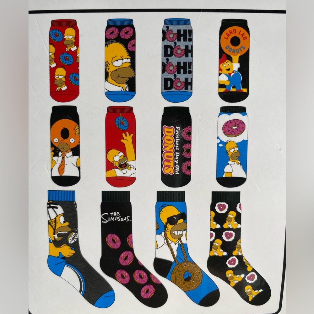 12 pair of socks The Simpson